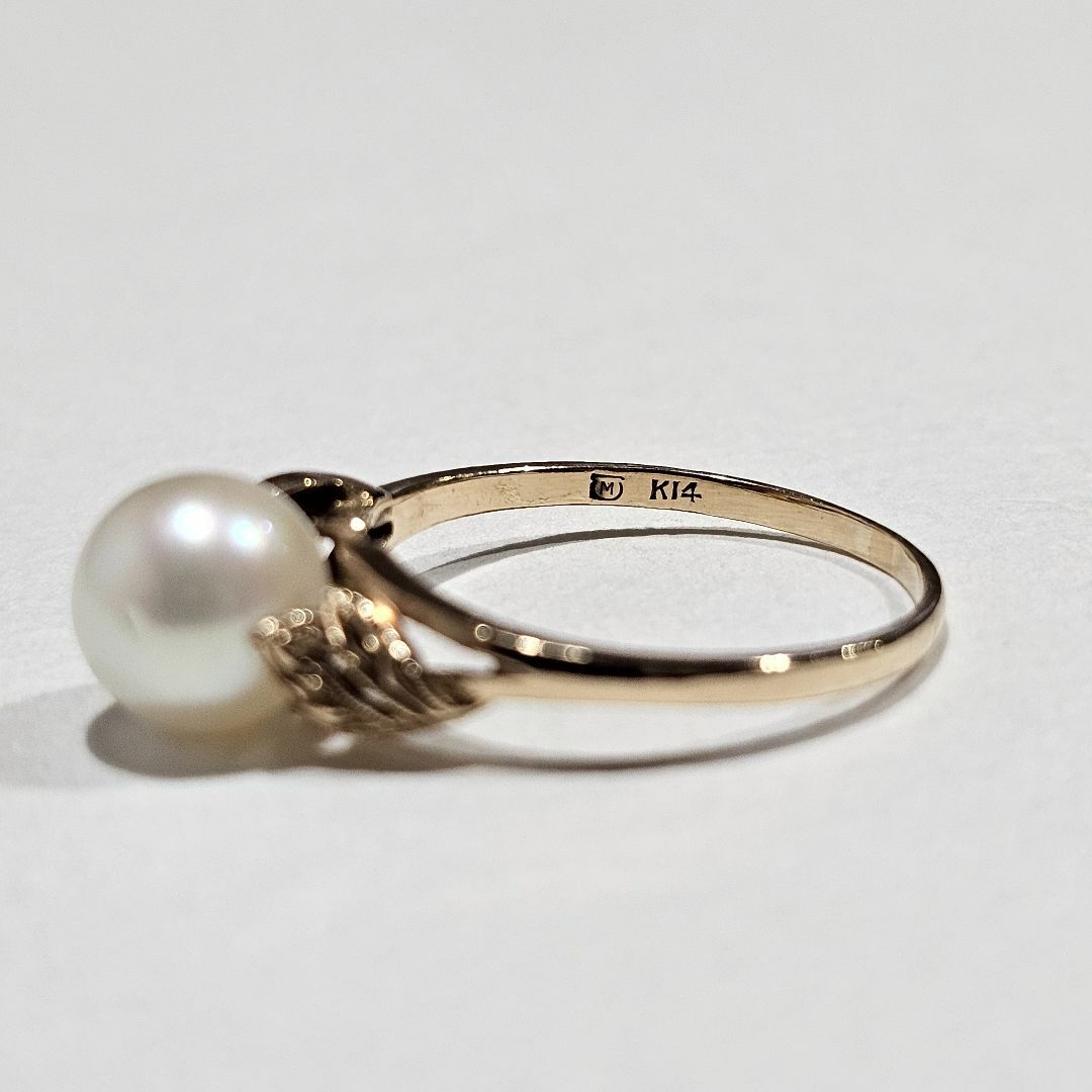 MIKIMOTO - 1626 ミキモトパールリングK14YGイエローゴールド14 MIKIMOTO - 1626 ミキモトパールリングK14YGイエローゴールド14