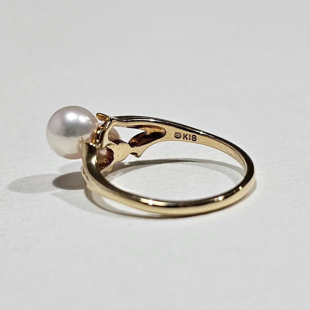 MIKIMOTO - 1628 ミキモトパールリングK18YGイエローゴールド MIKIMOTO - 1628 ミキモトパールリングK18YGイエローゴールド