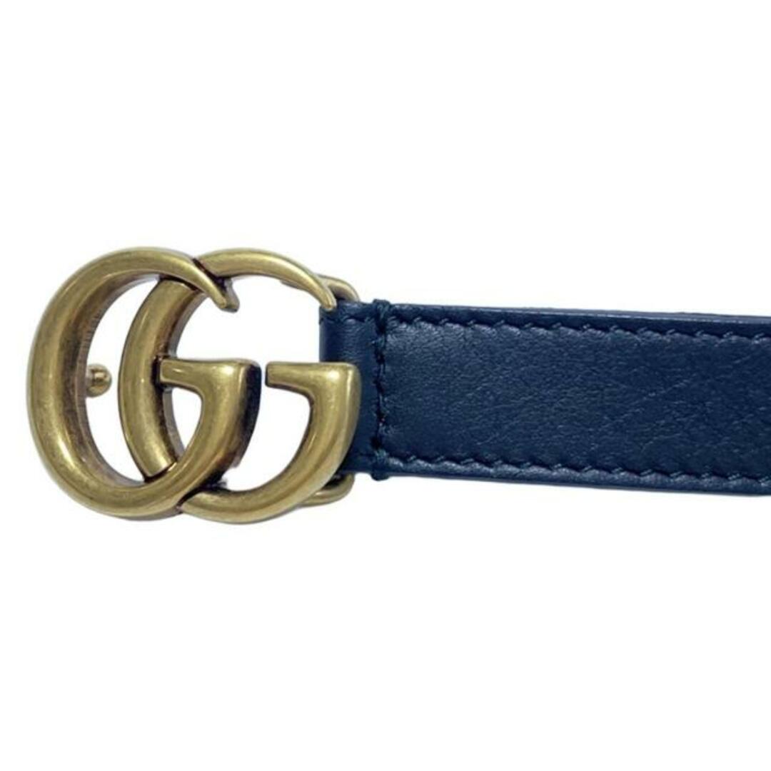 GUCCI - GUCCI(グッチ) ベルト ダブルG スリムベルト 409417 黒 GUCCI - GUCCI(グッチ) ベルト ダブルG スリムベルト 409417 黒