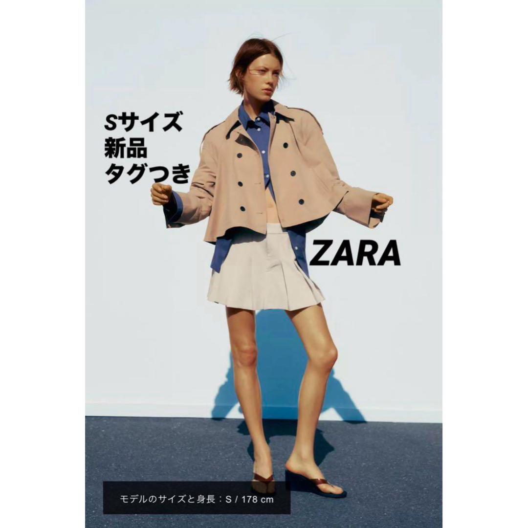 ZARA - 【完売品】ZARA ショートケープトレンチコート ケープ ZARA - 【完売品】ZARA ショートケープトレンチコート ケープ
