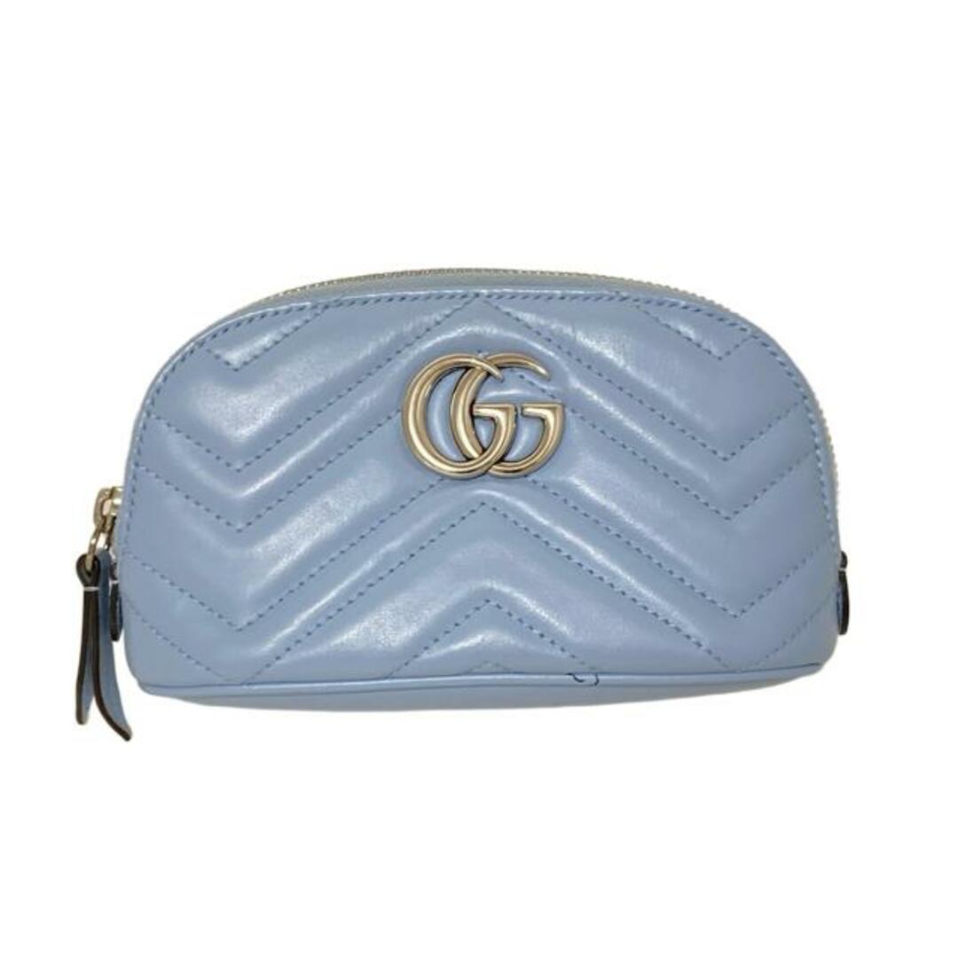 GUCCI - GUCCI(グッチ) ポーチ GGマーモント 625544 ライト GUCCI - GUCCI(グッチ) ポーチ GGマーモント 625544 ライト