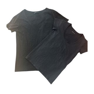 Theory - theory 半袖ブラックTシャツ 2枚セット 美品の通販 by Theory - theory 半袖ブラックTシャツ 2枚セット 美品の通販 by