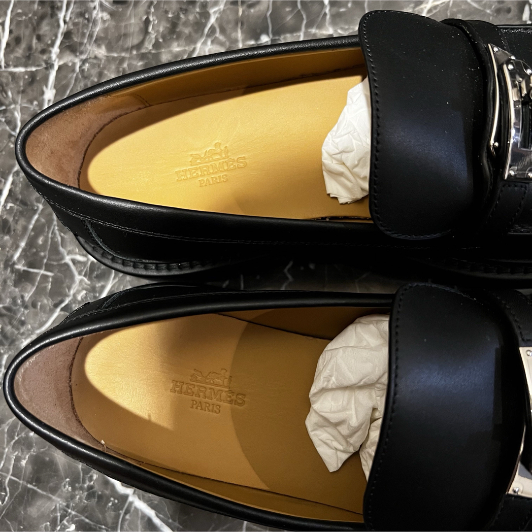 HERMES - 【新品/定価以下】HERMES モカシン <アイコン) 39 HERMES - 【新品/定価以下】HERMES モカシン <アイコン) 39