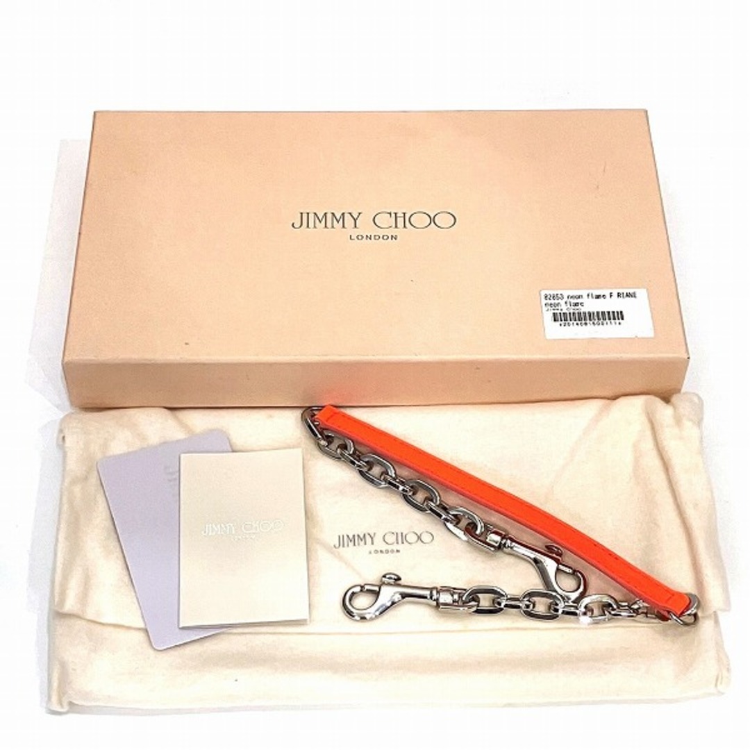 JIMMY CHOO - ジミーチュウ チェーンハンドル付き クラッチ JIMMY CHOO - ジミーチュウ チェーンハンドル付き クラッチ