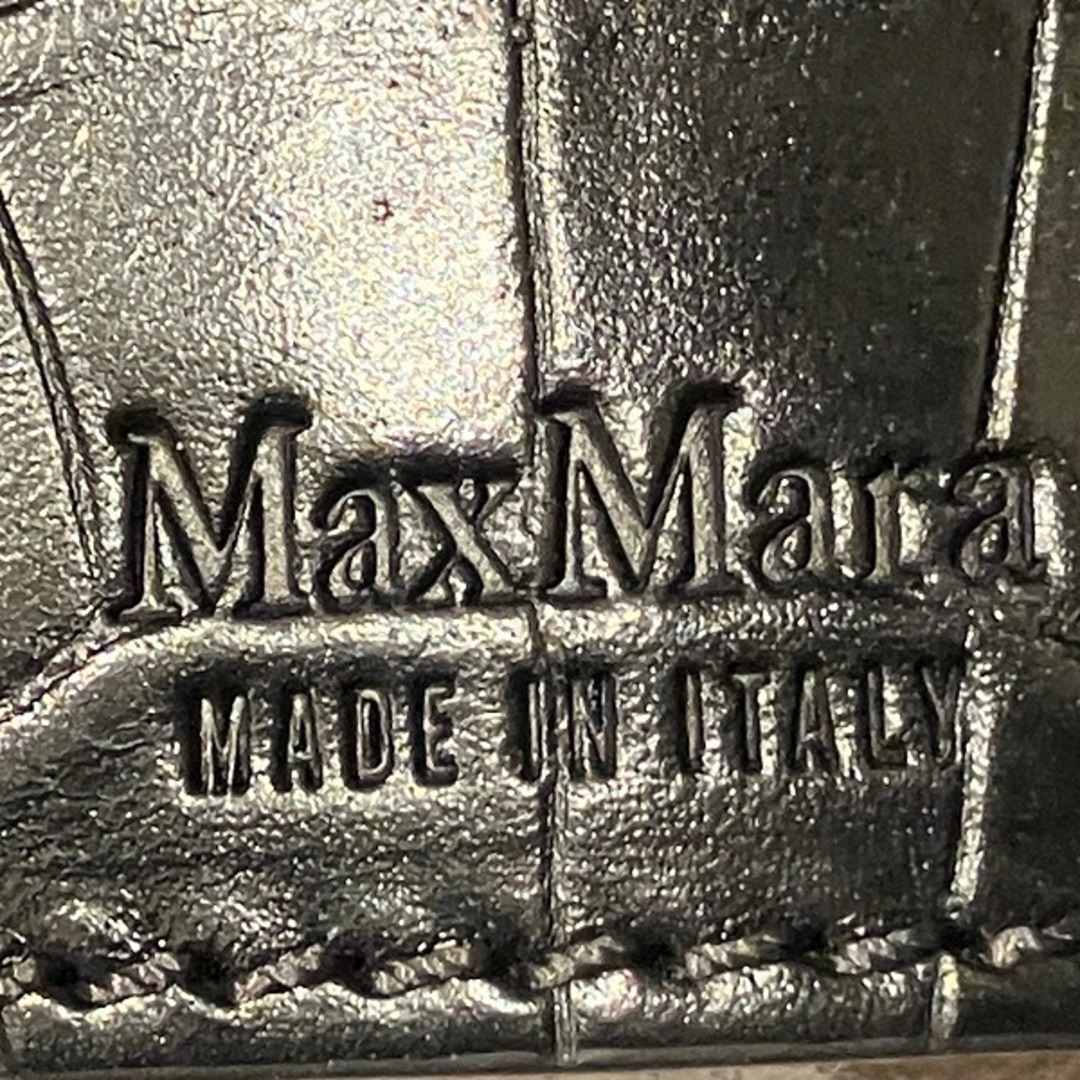 Max Mara - マックスマーラ クロコ型押し 2WAY バッグ Max Mara - マックスマーラ クロコ型押し 2WAY バッグ