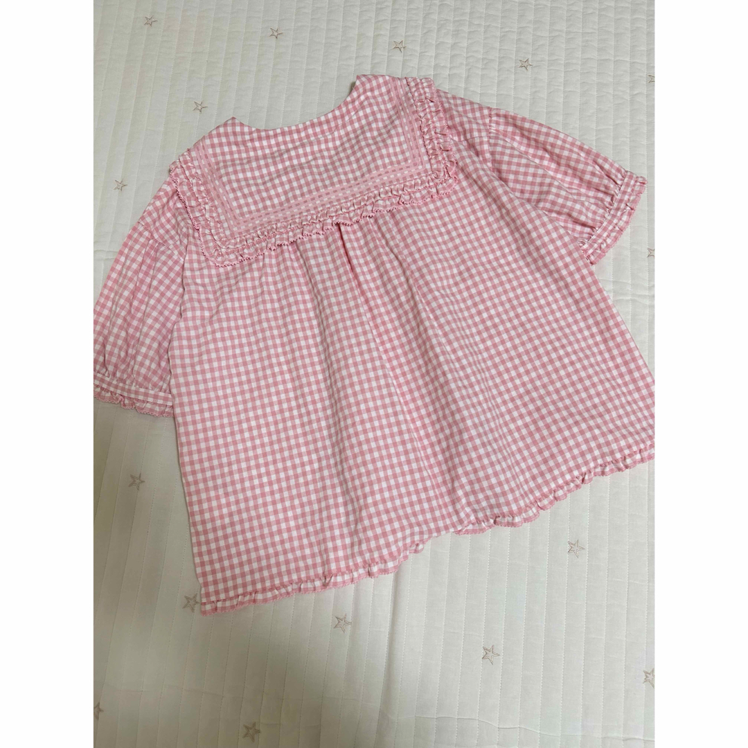 PINK HOUSE - ピンクハウス ブラウス 半袖 ギンガム チェック PINK HOUSE - ピンクハウス ブラウス 半袖 ギンガム チェック