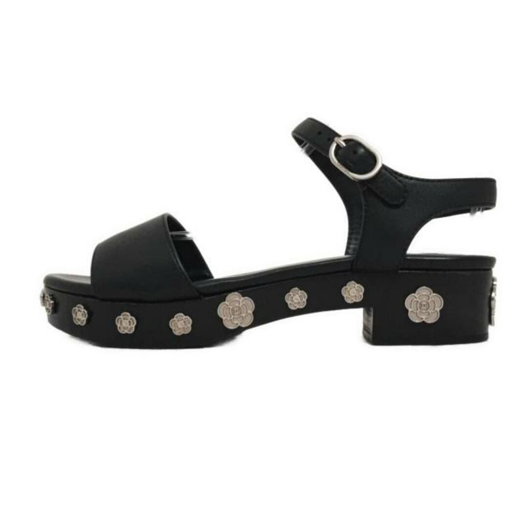 CHANEL - CHANEL(シャネル) サンダル 36 レディース - G31754 黒 CHANEL - CHANEL(シャネル) サンダル 36 レディース - G31754 黒
