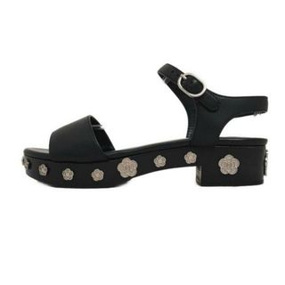 CHANEL - CHANEL(シャネル) サンダル 36 レディース - G31754 黒 CHANEL - CHANEL(シャネル) サンダル 36 レディース - G31754 黒