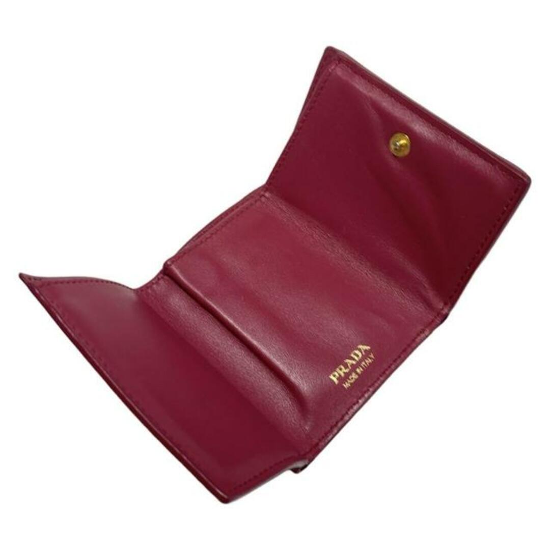 PRADA - PRADA(プラダ) 3つ折り財布 - ピンク コンパクト PRADA - PRADA(プラダ) 3つ折り財布 - ピンク コンパクト