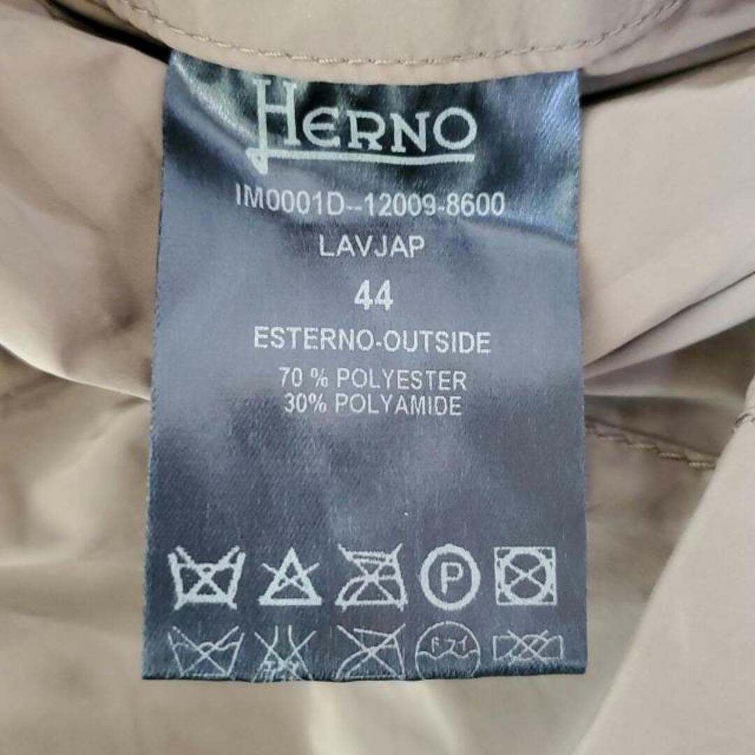 HERNO - HERNO(ヘルノ) コート サイズ44 L レディース美品 HERNO - HERNO(ヘルノ) コート サイズ44 L レディース美品