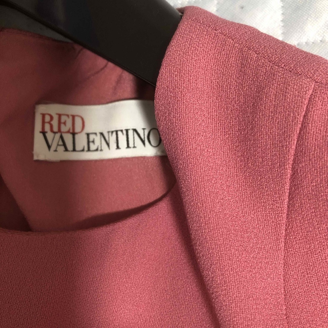 RED VALENTINO - レッドヴァレンティノ くすみピンク ワンピース RED VALENTINO - レッドヴァレンティノ くすみピンク ワンピース