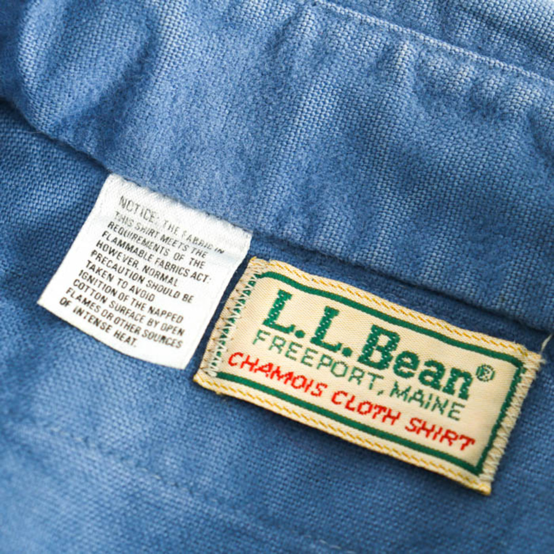 L.L.Bean - エルエルビーン 80S 90S 長袖シャツ シャモアクロス L.L.Bean - エルエルビーン 80S 90S 長袖シャツ シャモアクロス