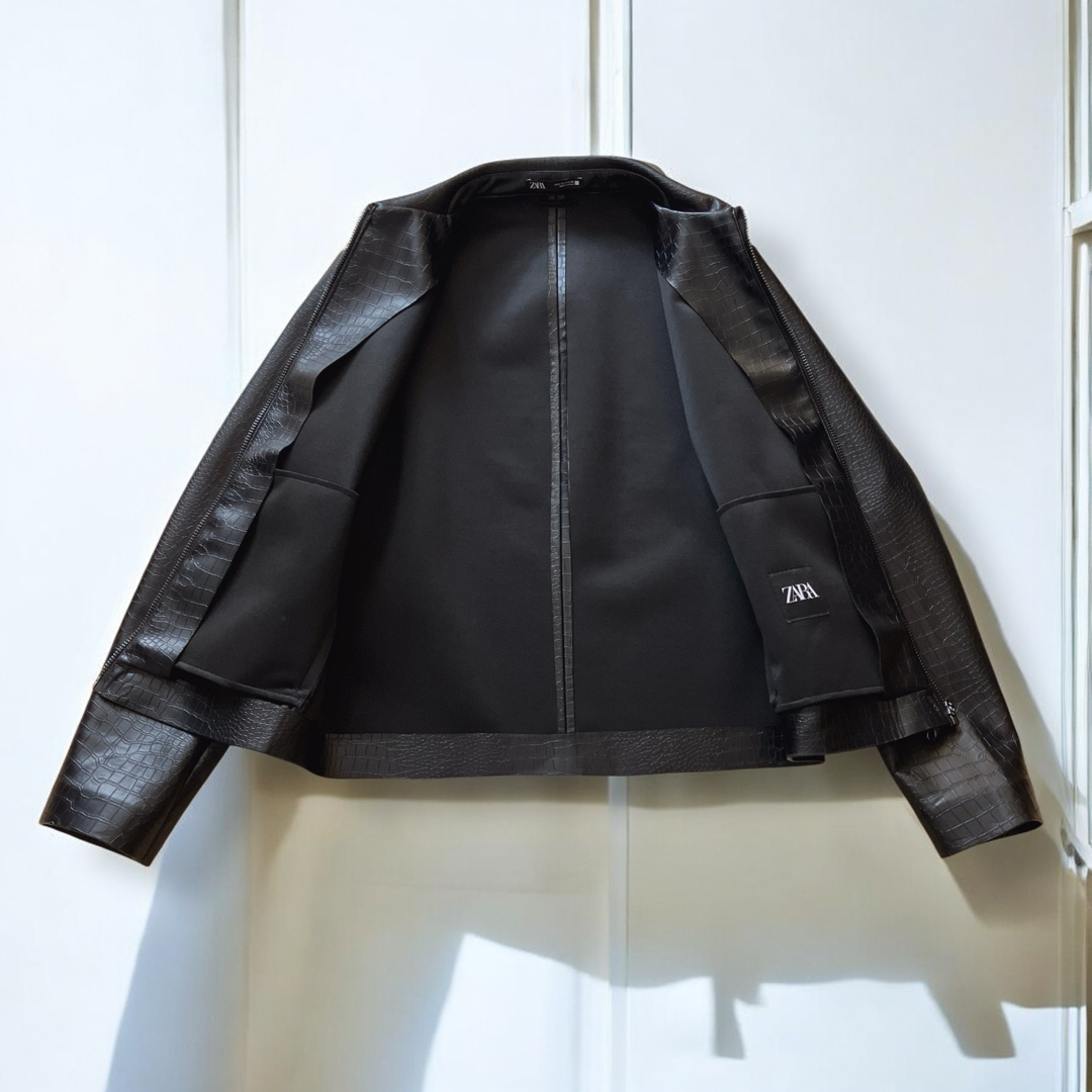 ZARA - 美品✨ZARA ザラ ライダース 合皮 レザー ジャケット ZARA - 美品✨ZARA ザラ ライダース 合皮 レザー ジャケット