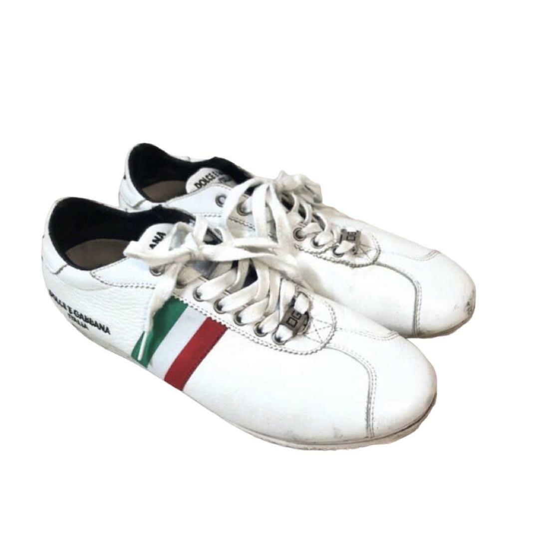 DOLCE&GABBANA - ドルチェ&ガッバーナ レザースニーカー 6 DOLCE&GABBANA - ドルチェ&ガッバーナ レザースニーカー 6