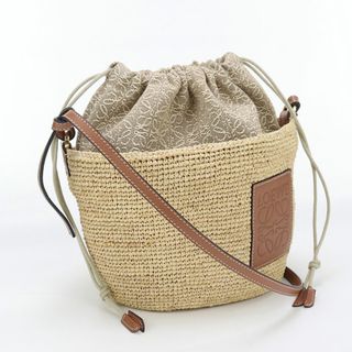 LOEWE - ロエベ スクエア バスケットバッグ アナグラム かご LOEWE - ロエベ スクエア バスケットバッグ アナグラム かご