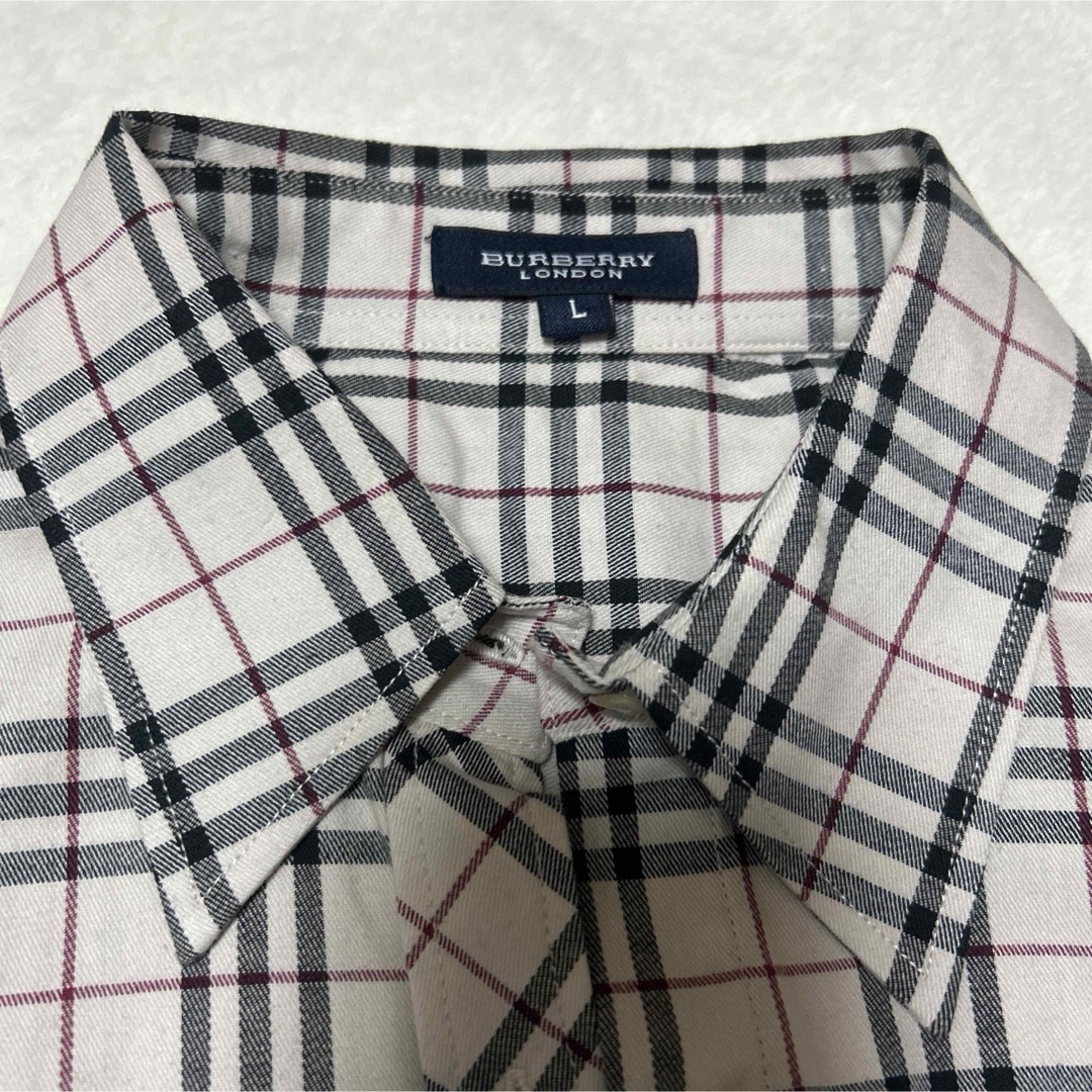 BURBERRY - 美品 レディース Lサイズ 長袖シャツ バーバリー BURBERRY - 美品 レディース Lサイズ 長袖シャツ バーバリー