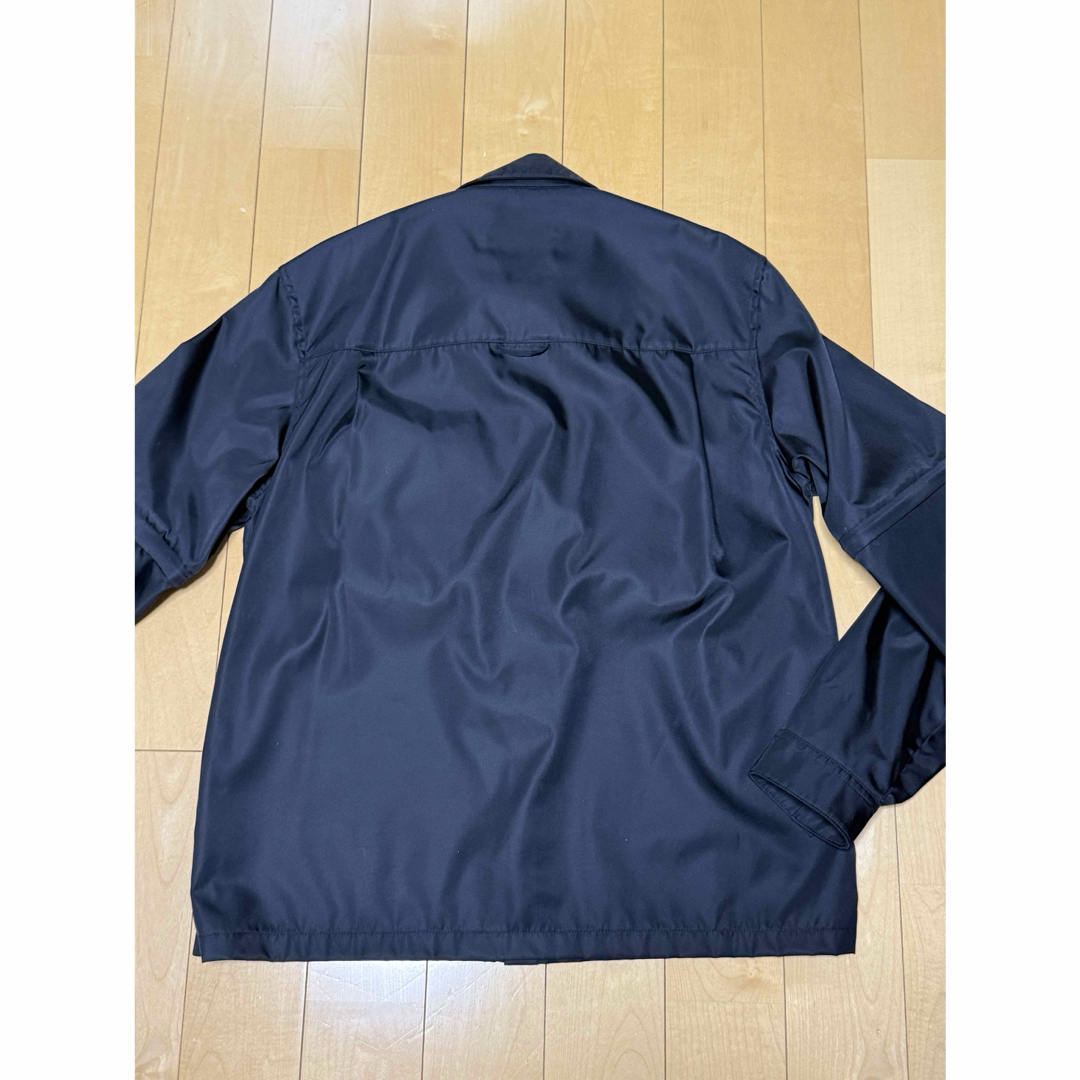 PRADA - PRADA Re Nylonトライアングルロゴシャツジャケットの PRADA - PRADA Re Nylonトライアングルロゴシャツジャケットの