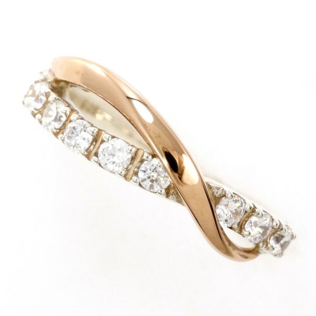 STAR JEWELRY - スタージュエリー K18PG シルバー リング 指輪 8 STAR JEWELRY - スタージュエリー K18PG シルバー リング 指輪 8