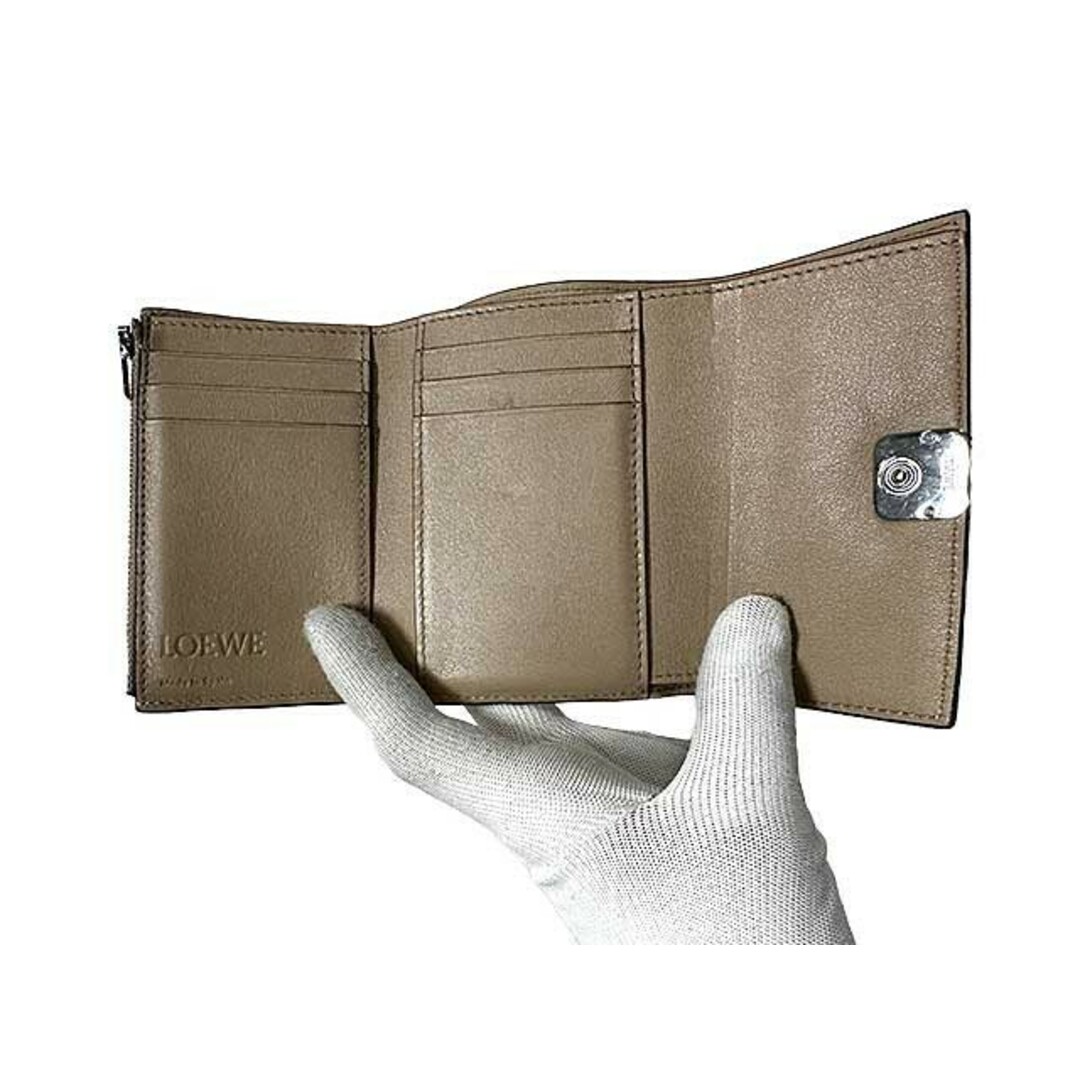 LOEWE - 【中古】LOEWE ロエベ 三つ折り財布 C821S33X01 LOEWE - 【中古】LOEWE ロエベ 三つ折り財布 C821S33X01
