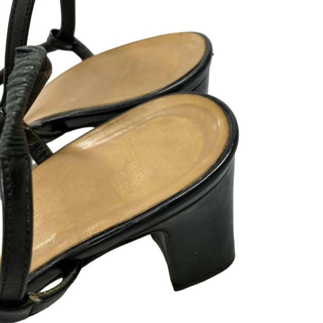 HERMES - HERMES(エルメス) サンダル 37 エシャペ 黒 アウト HERMES - HERMES(エルメス) サンダル 37 エシャペ 黒 アウト