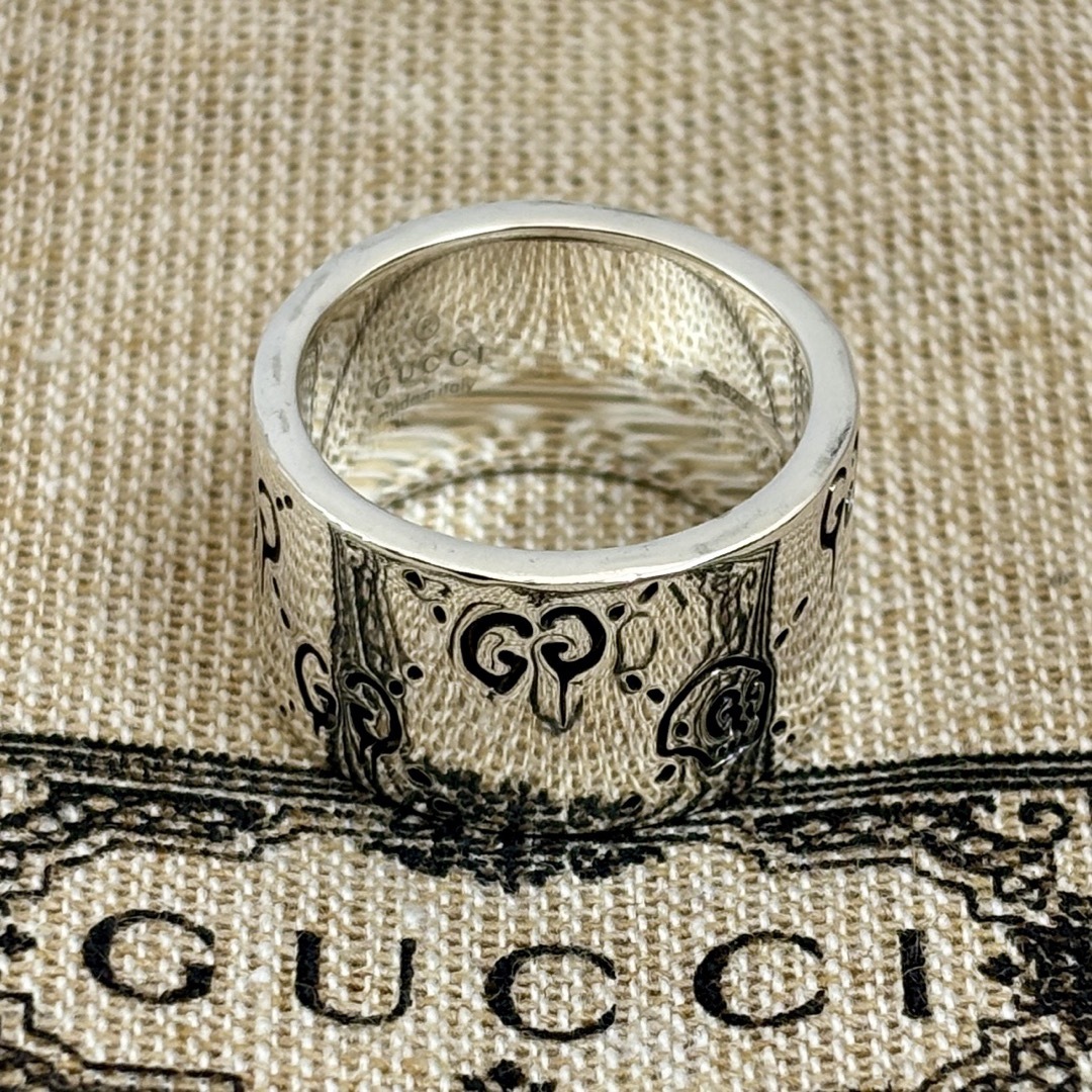 GUCCI - 【新品磨き】GUCCI グッチゴースト リング 15号 GUCCI - 【新品磨き】GUCCI グッチゴースト リング 15号