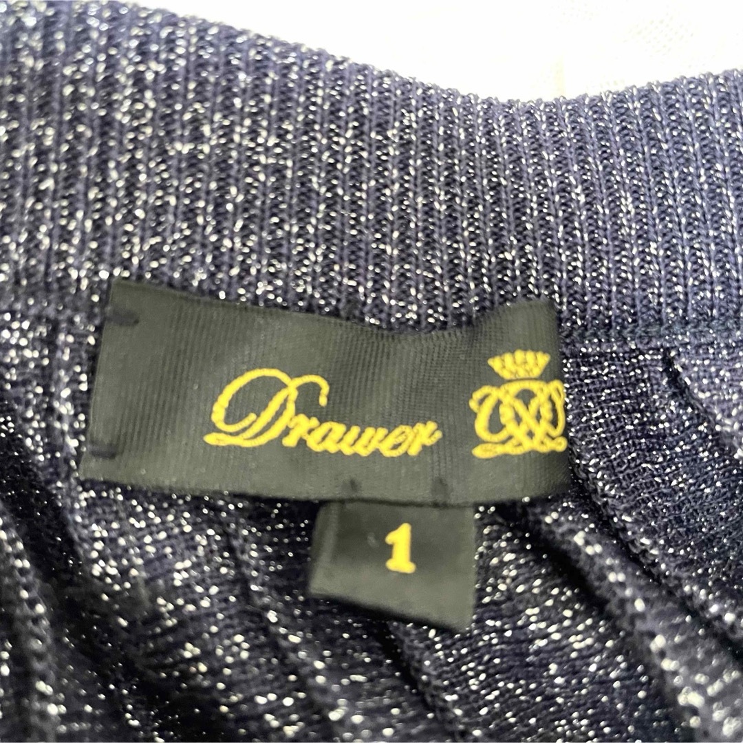 Drawer - Drawer ドゥロワー シルク ラメ入りスカート プリーツ Drawer - Drawer ドゥロワー シルク ラメ入りスカート プリーツ