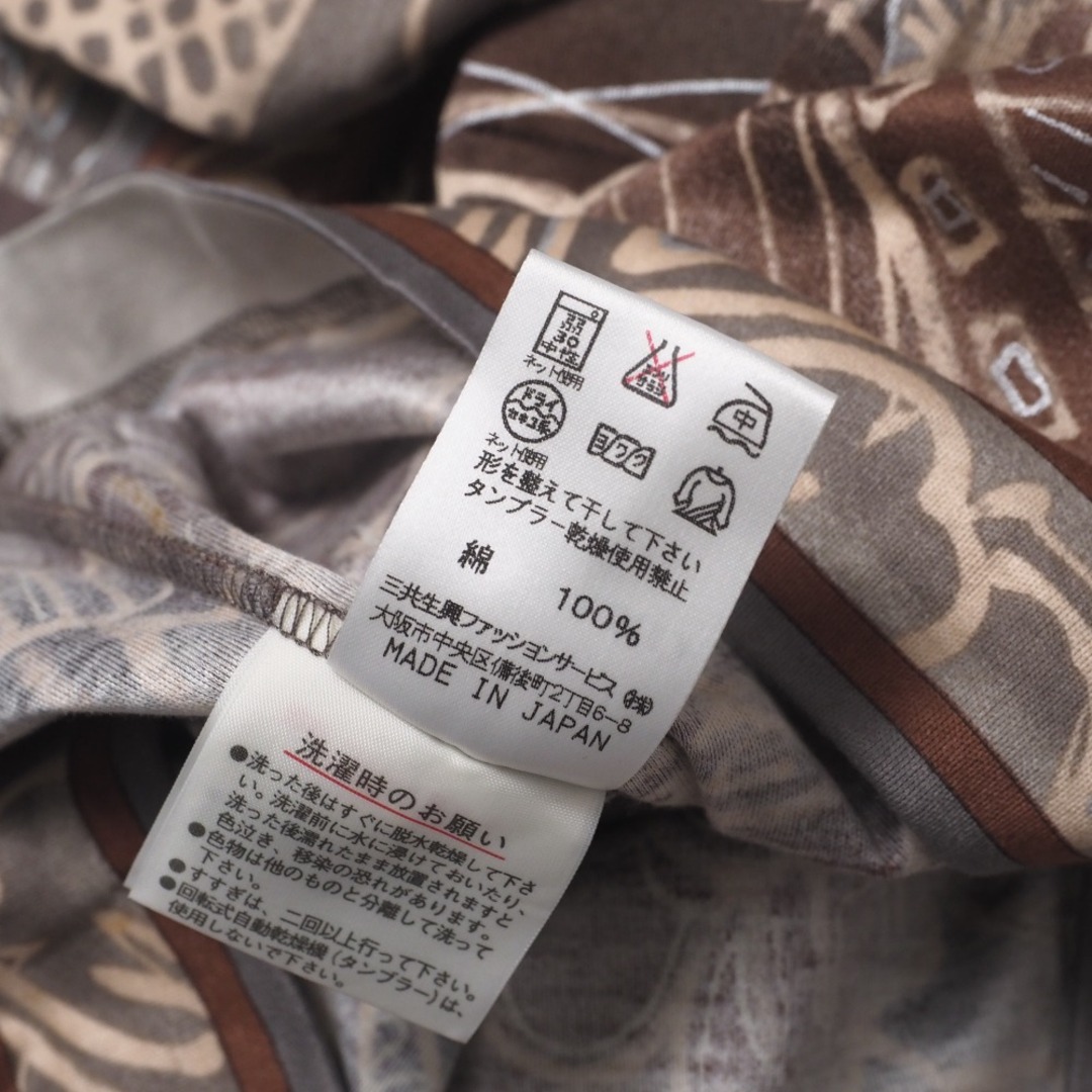 LEONARD - LEONARD レオナール カットソー サイズL 七分袖 V LEONARD - LEONARD レオナール カットソー サイズL 七分袖 V
