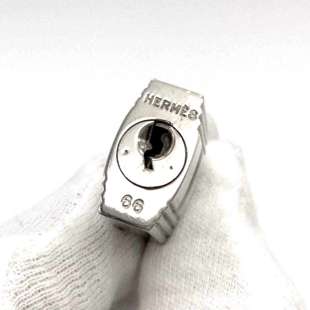HERMES - 極美品 エルメス カデナ パドロック 鍵 no.66 シルバー HERMES - 極美品 エルメス カデナ パドロック 鍵 no.66 シルバー