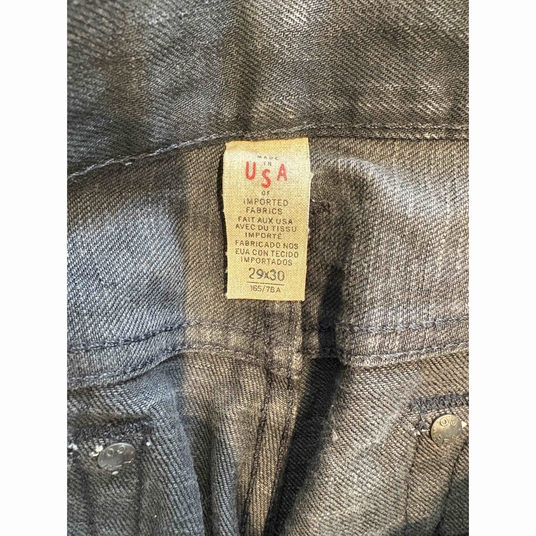 RRL - RRL スリムフィット ブラック セルビッジジーンズ デニム RRL - RRL スリムフィット ブラック セルビッジジーンズ デニム