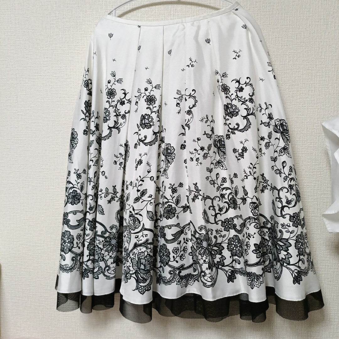 M'S GRACY - 【M'S GRACY】花柄プリント フレアスカート ひざ丈 M'S GRACY - 【M'S GRACY】花柄プリント フレアスカート ひざ丈