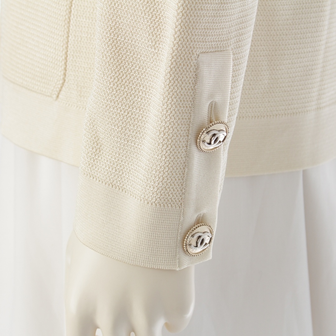 CHANEL - シャネル 20A ビスコース ココマークボタン 4ポケット CHANEL - シャネル 20A ビスコース ココマークボタン 4ポケット