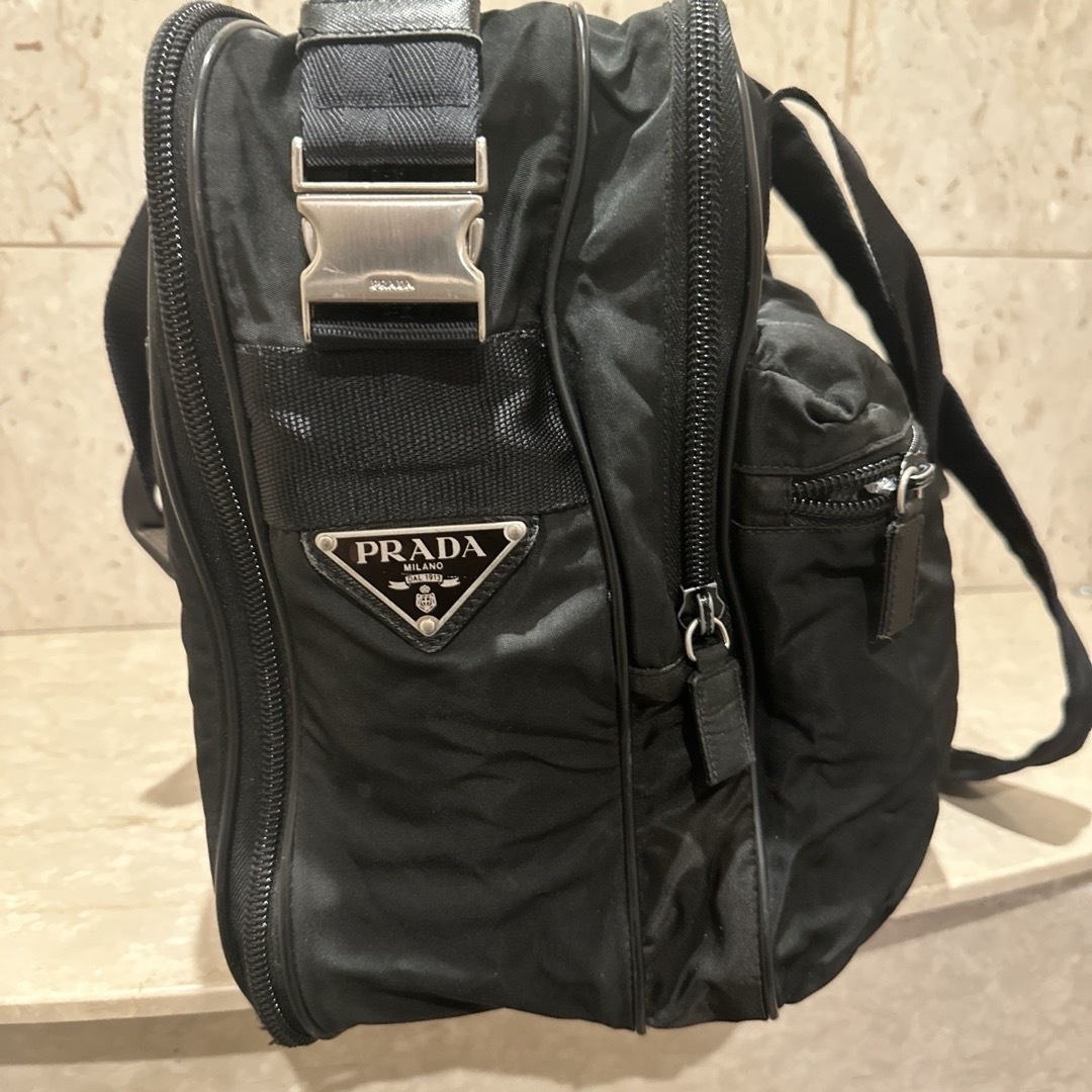PRADA - PRADA プラダ テスートナイロン×レザー 2WAY ショルダー PRADA - PRADA プラダ テスートナイロン×レザー 2WAY ショルダー