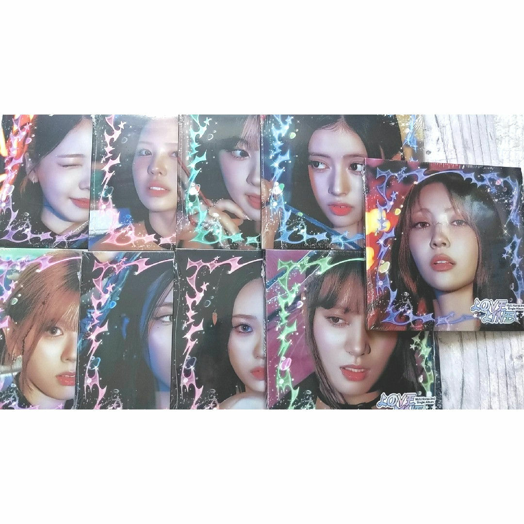 NiziU(ニジュー)のNIZIU LOVELINE デジパック(開封済9枚セット) エンタメ/ホビーのCD(K-POP/アジア)の商品写真