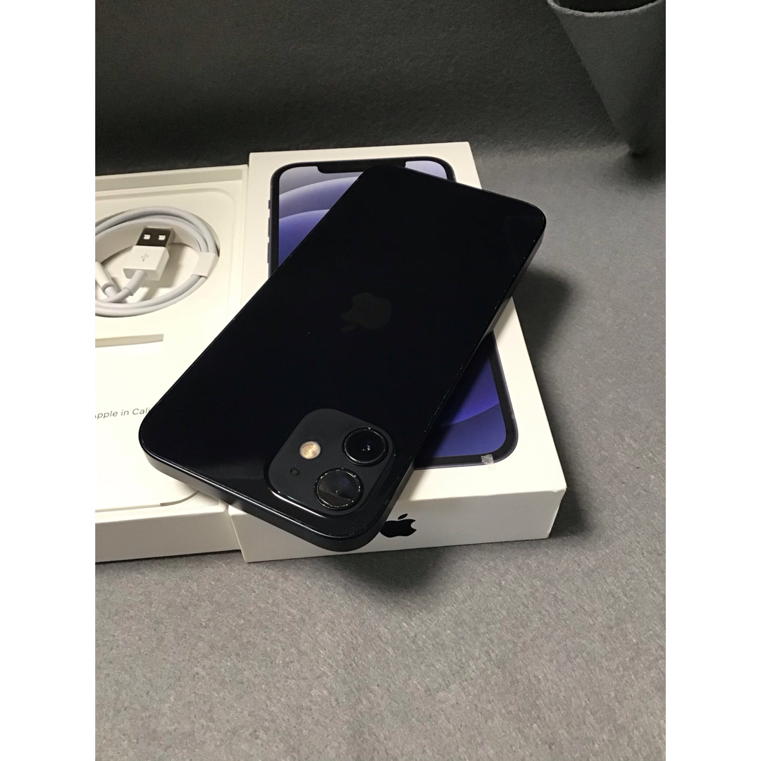 iPhone - 美品 国内版 SIMフリー iPhone12 256GB ブラック色の iPhone - 美品 国内版 SIMフリー iPhone12 256GB ブラック色の
