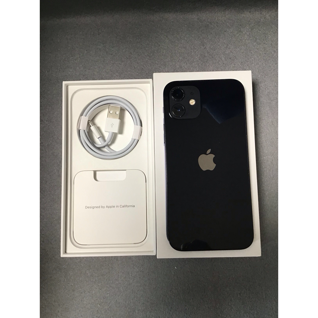 iPhone - 美品 国内版 SIMフリー iPhone12 256GB ブラック色の iPhone - 美品 国内版 SIMフリー iPhone12 256GB ブラック色の