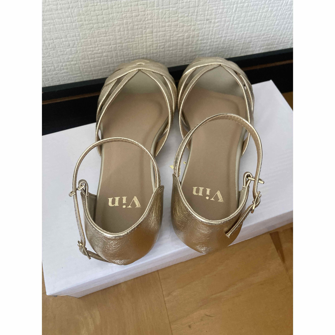 SCOT CLUB - 【新品未使用】ヤマダヤ フラットサンダル GOLD vin SCOT CLUB - 【新品未使用】ヤマダヤ フラットサンダル GOLD vin