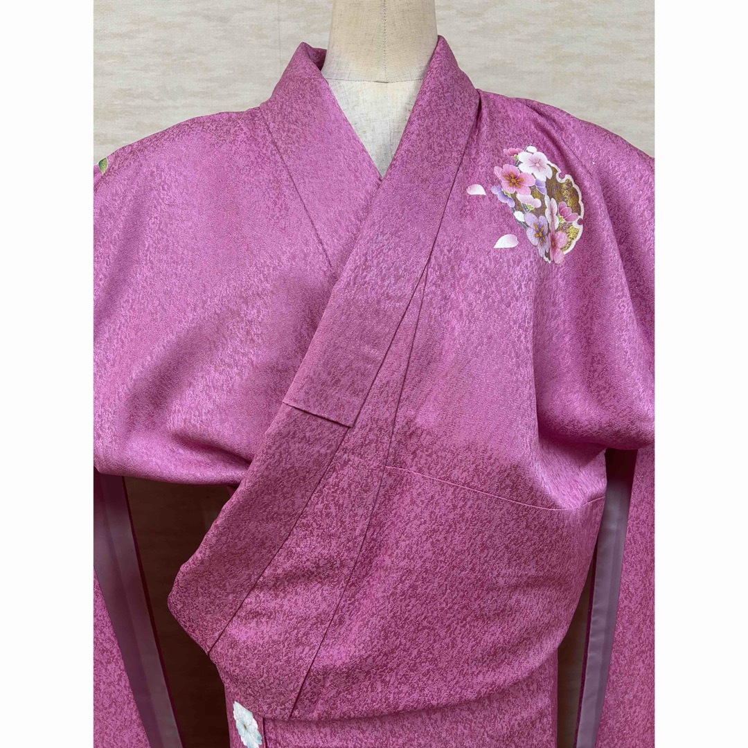 振袖 正絹 成人式 結婚式 紫 ピンク 雪輪の通販 by MJ ◇プロフ 振袖 正絹 成人式 結婚式 紫 ピンク 雪輪の通販 by MJ ◇プロフ