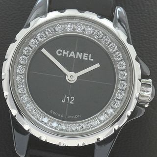 シャネル(CHANEL)のベルト訳あり シャネル CHANEL H4663 J12 XS ダイヤ クォーツ レディース _877689(腕時計)