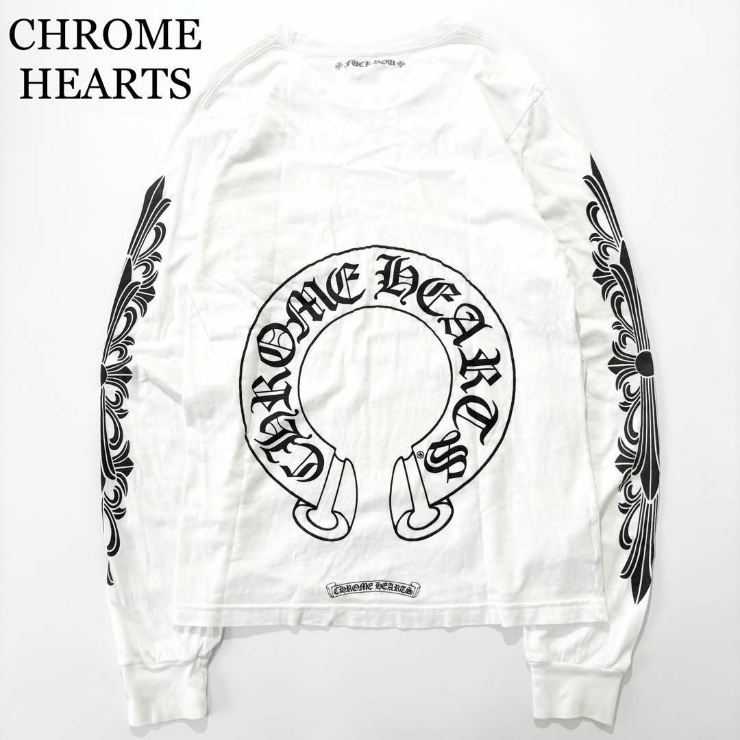 Chrome Hearts - CHROME HEARTS ロンT ホースシュー フローラル Chrome Hearts - CHROME HEARTS ロンT ホースシュー フローラル