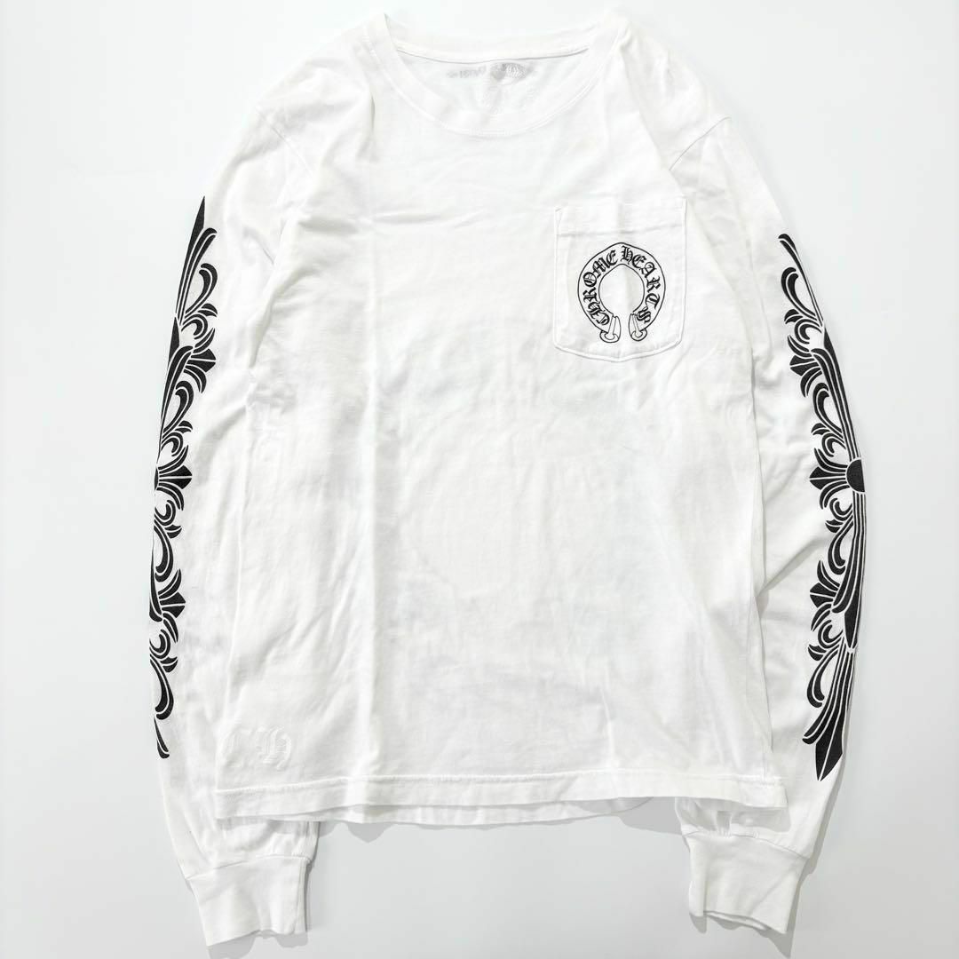 Chrome Hearts - CHROME HEARTS ロンT ホースシュー フローラル Chrome Hearts - CHROME HEARTS ロンT ホースシュー フローラル