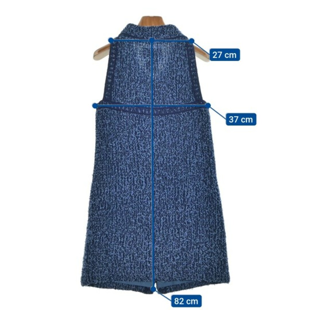 CHANEL - CHANEL シャネル ワンピース 34(XXS位) 青x水色 CHANEL - CHANEL シャネル ワンピース 34(XXS位) 青x水色