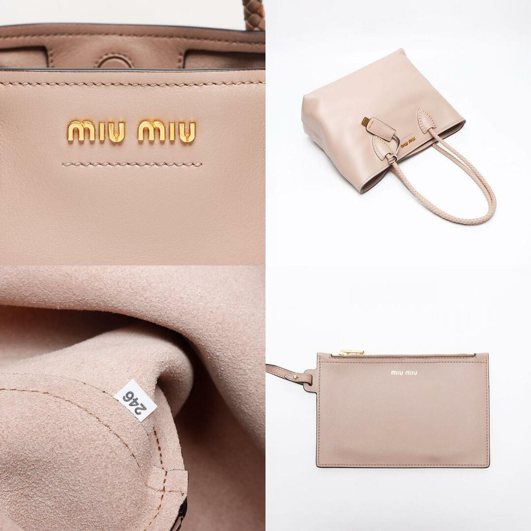 MIU MIU - ミュウ ミュウ Miu Miu レザー トートバッグの通販 by MIU MIU - ミュウ ミュウ Miu Miu レザー トートバッグの通販 by