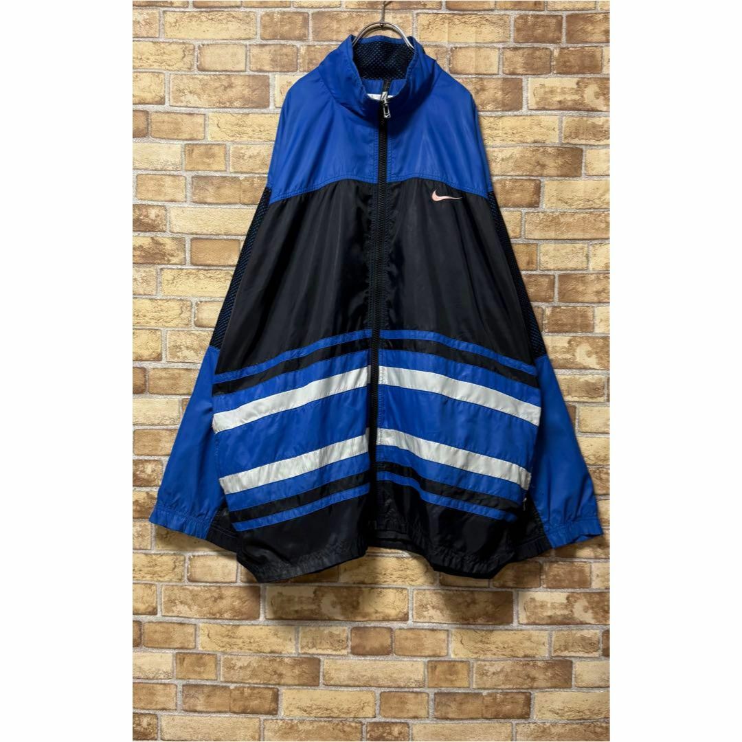 NIKE - NIKE ナイキ 銀タグ 90s ナイロンジャケット ビッグ NIKE - NIKE ナイキ 銀タグ 90s ナイロンジャケット ビッグ