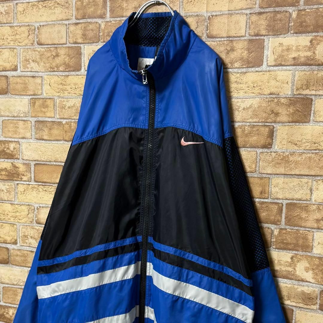 NIKE - NIKE ナイキ 銀タグ 90s ナイロンジャケット ビッグ NIKE - NIKE ナイキ 銀タグ 90s ナイロンジャケット ビッグ