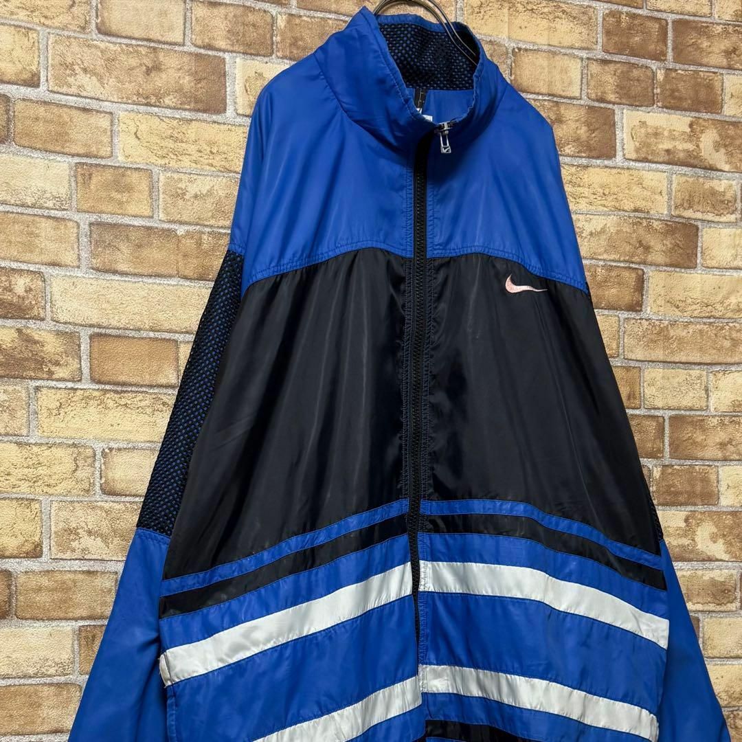 NIKE - NIKE ナイキ 銀タグ 90s ナイロンジャケット ビッグ NIKE - NIKE ナイキ 銀タグ 90s ナイロンジャケット ビッグ
