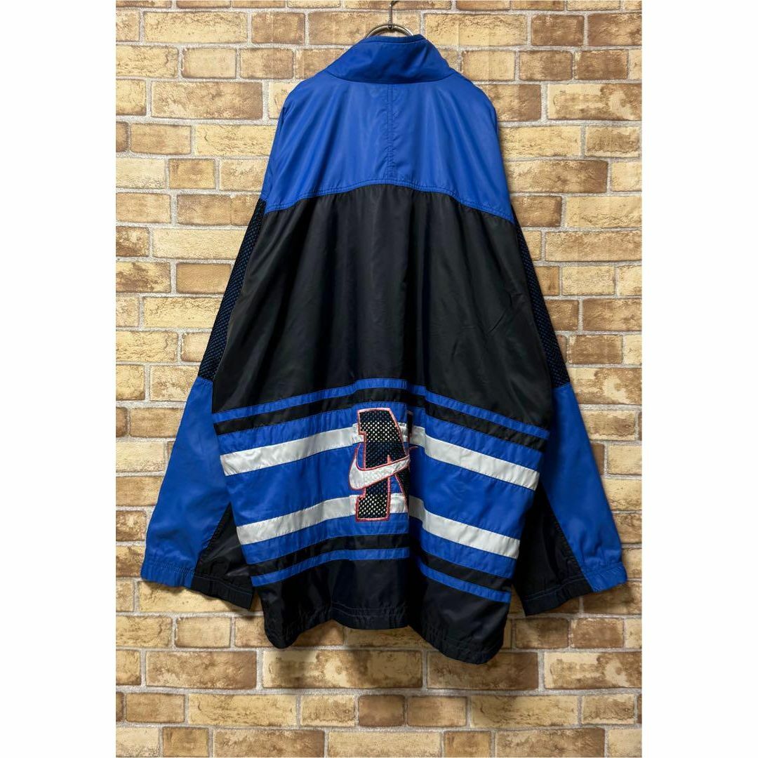 NIKE - NIKE ナイキ 銀タグ 90s ナイロンジャケット ビッグ NIKE - NIKE ナイキ 銀タグ 90s ナイロンジャケット ビッグ