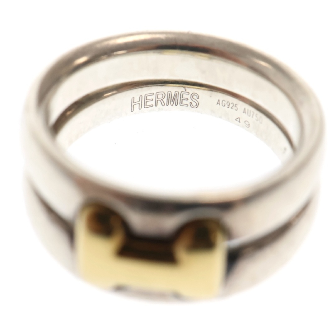 HERMES - HERMES エルメス オランプ リング Ag925×Au750 HERMES - HERMES エルメス オランプ リング Ag925×Au750