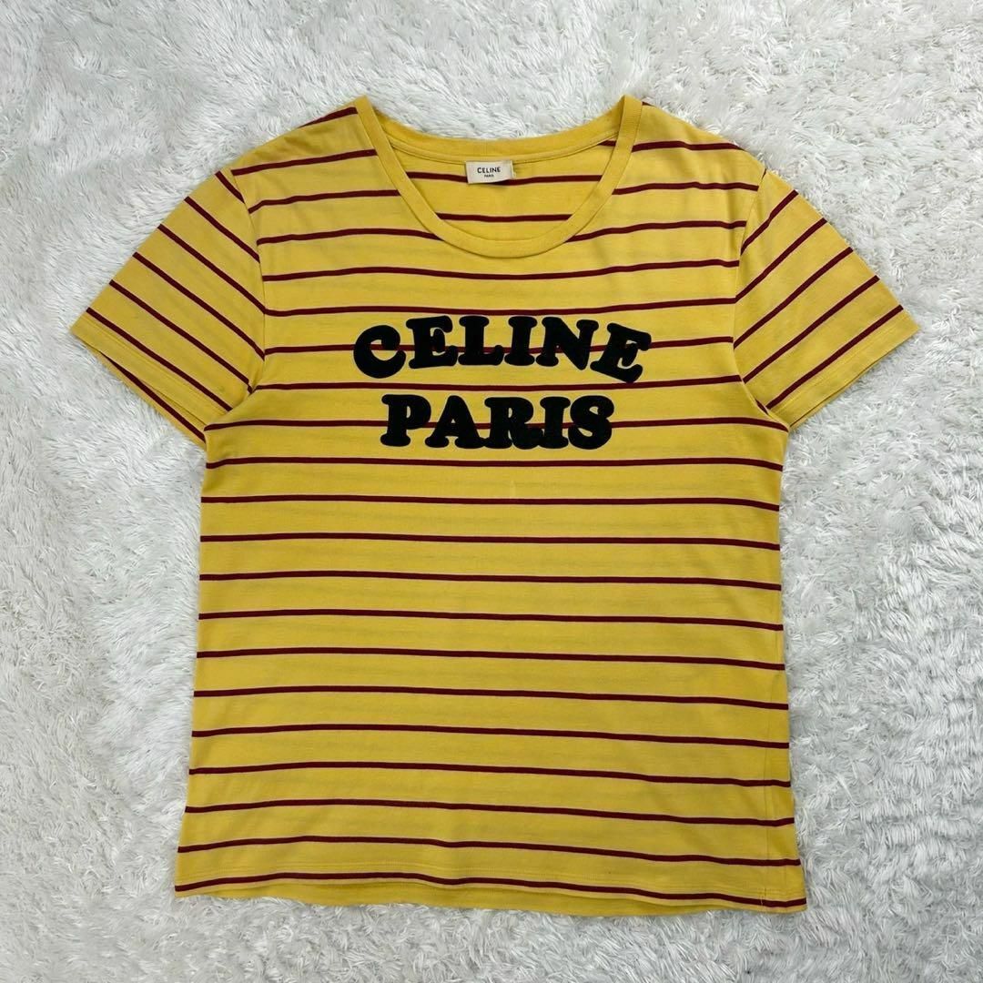 CELINE - 【人気Lサイズ】セリーヌ☆センターロゴTシャツ CELINE - 【人気Lサイズ】セリーヌ☆センターロゴTシャツ