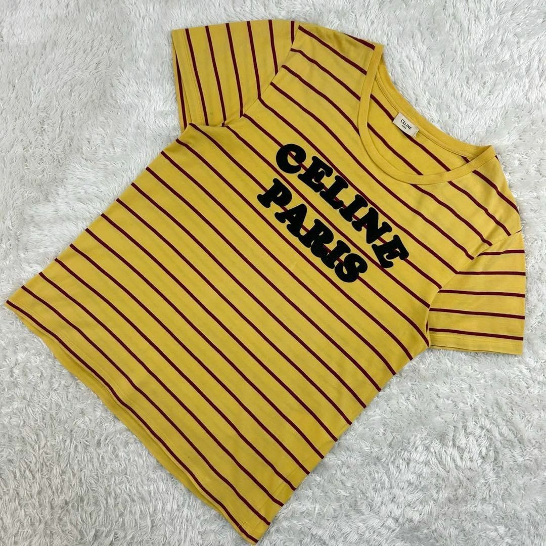 CELINE - 【人気Lサイズ】セリーヌ☆センターロゴTシャツ CELINE - 【人気Lサイズ】セリーヌ☆センターロゴTシャツ