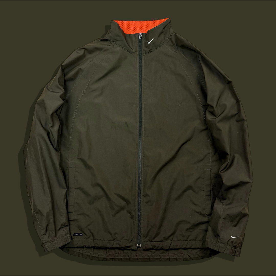 NIKE - 00s Y2K NIKE ナイキ ナイロンジャケット カーキ NIKE - 00s Y2K NIKE ナイキ ナイロンジャケット カーキ